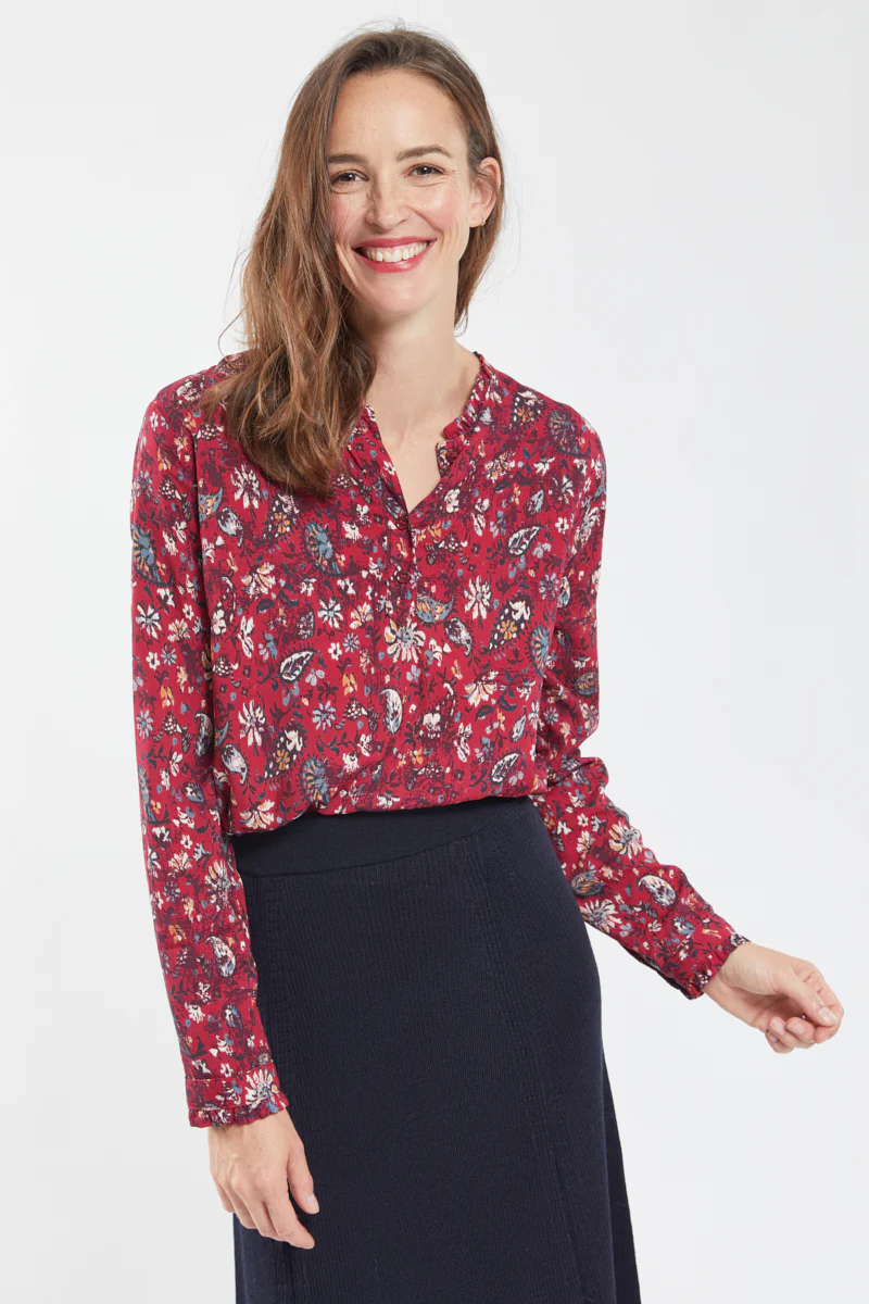 Blouse fleurie Aline - Image 2