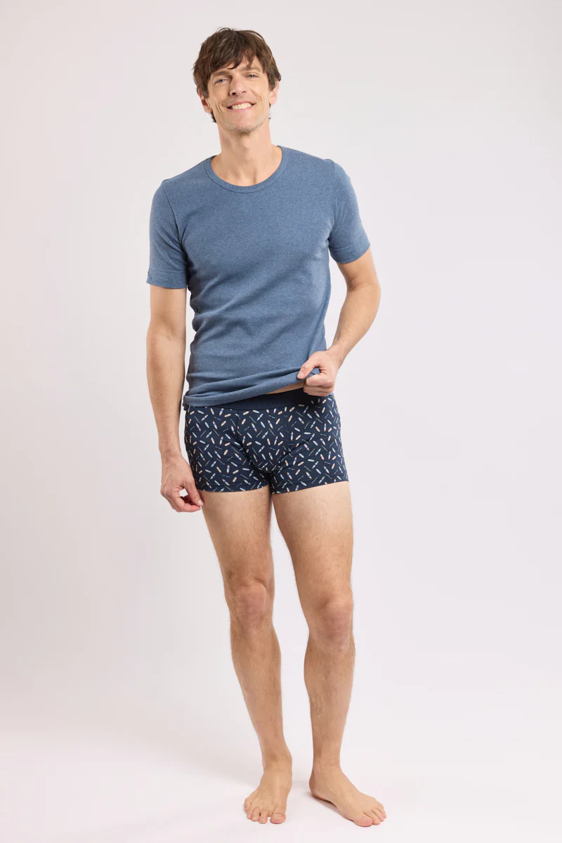 Boxer imprimé - coton léger - Image 3