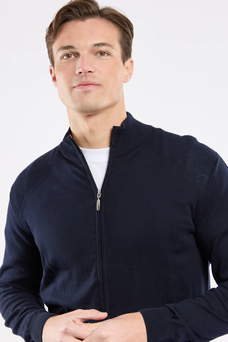 Cardigan zippé - coton - Image 2