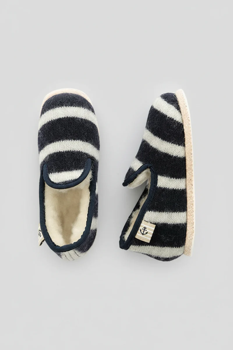 Chaussons rayés du 24 au 32 - laine