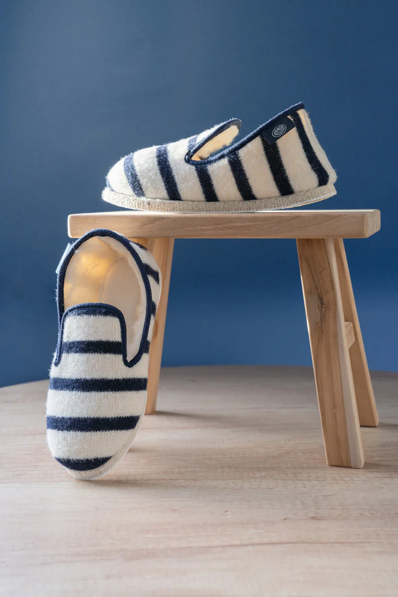 Chaussons rayés Maoutig du 44 au 48 - laine - Image 2