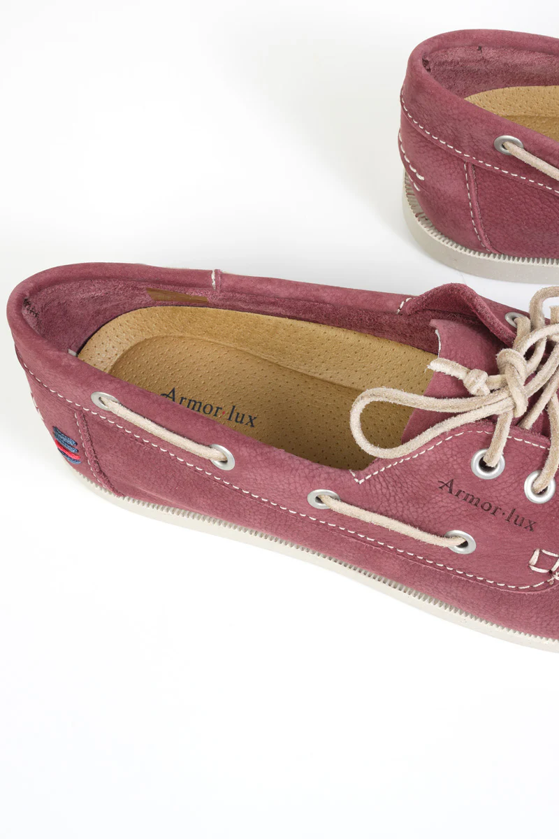 Chaussures bateau Fouesnant - cuir recyclé - Image 2