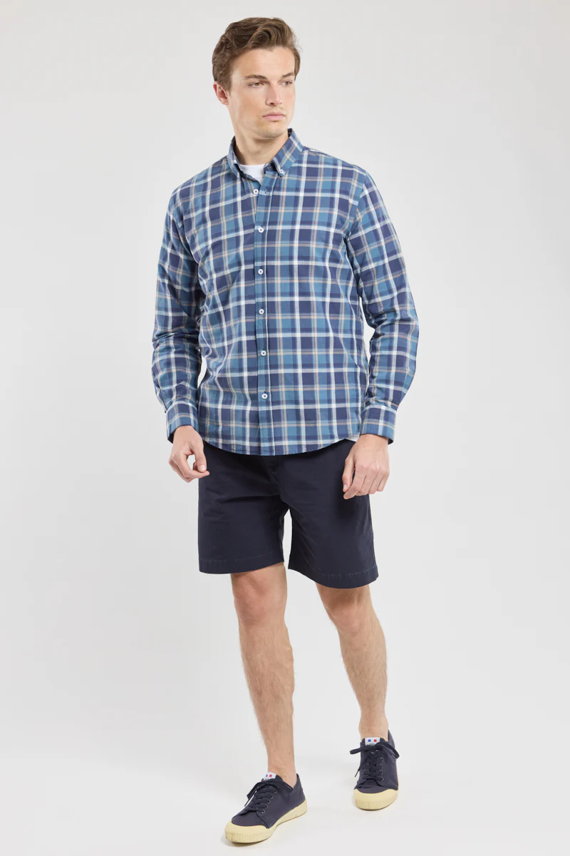 Chemise coupe droite - coton et lin - Image 5