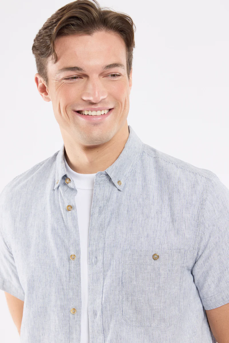 Chemise ELINECO - lin et coton - Image 2