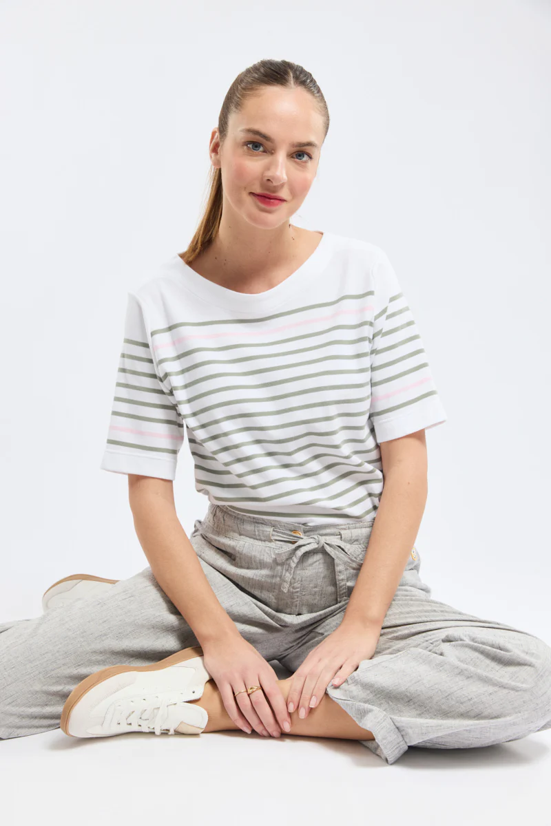 Marinière manches larges - coton épais - Image 3