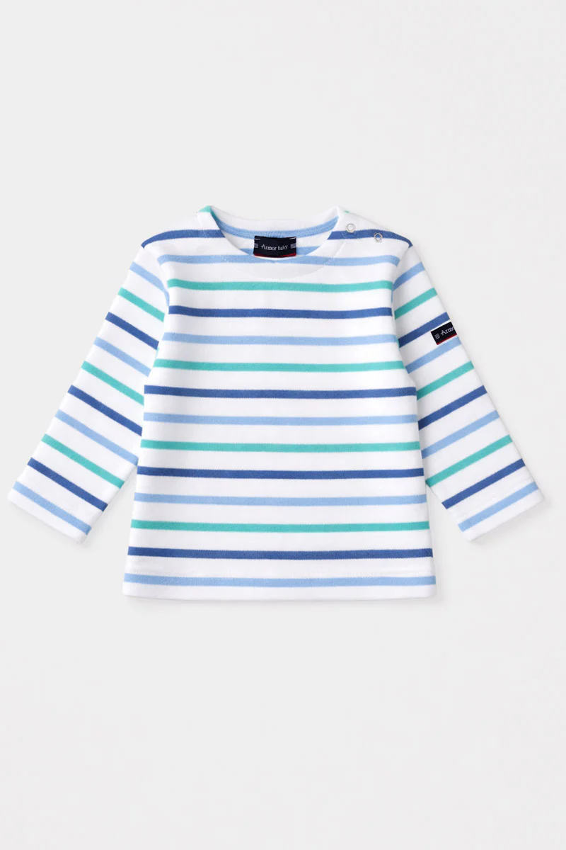 Marinière tricolore Baby - coton épais