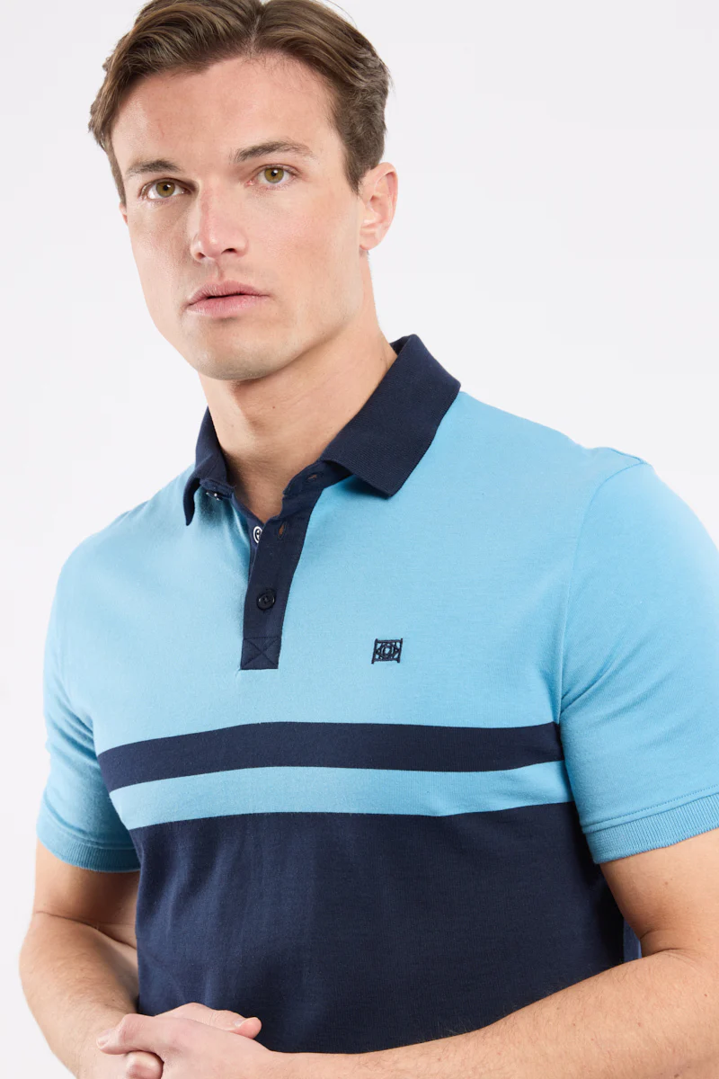 Polo bicolore Deauville - coton - Image 2