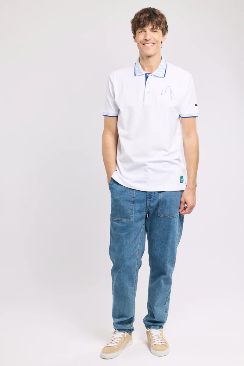 Polo brodé Homme - coton - Image 3