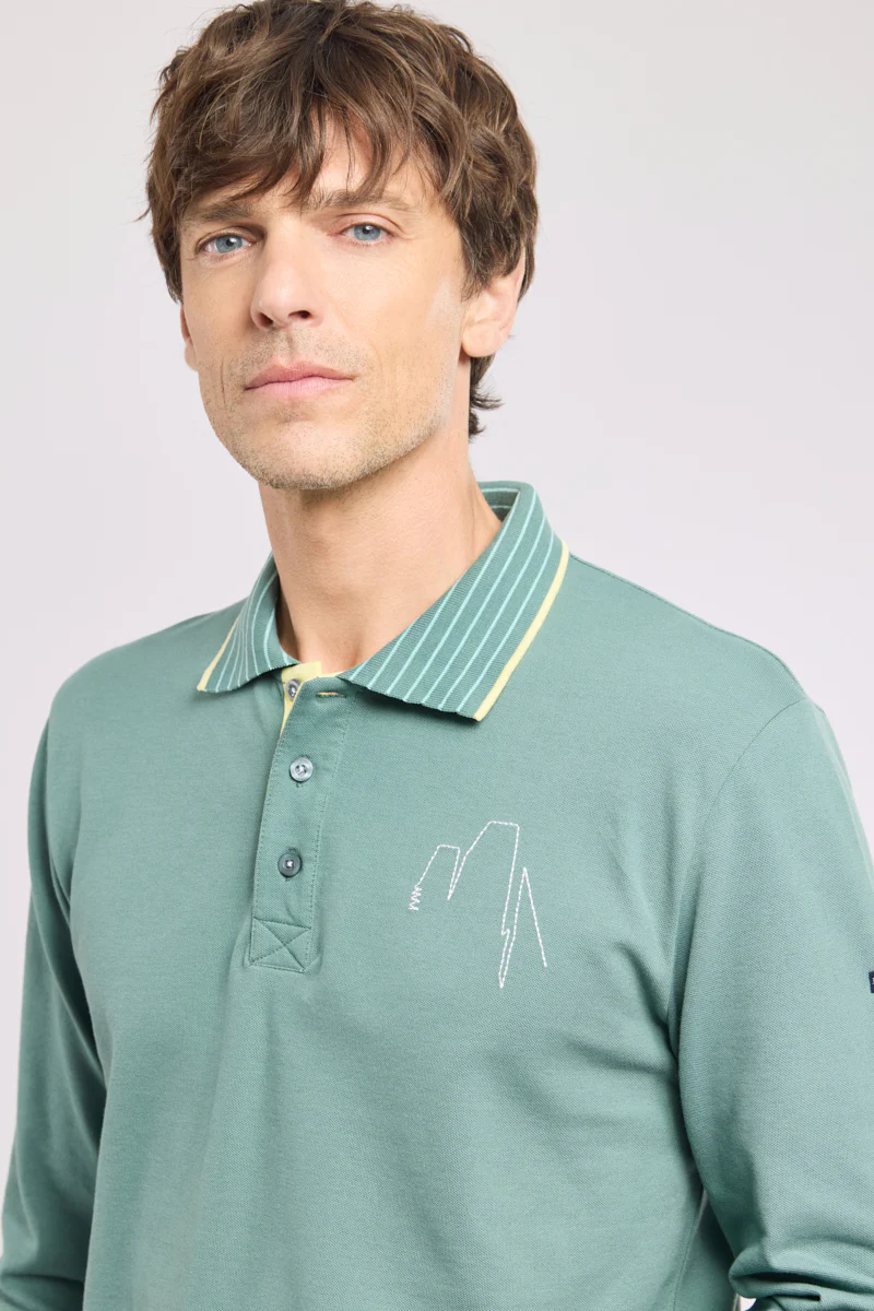 Polo brodé Homme - coton - Image 4