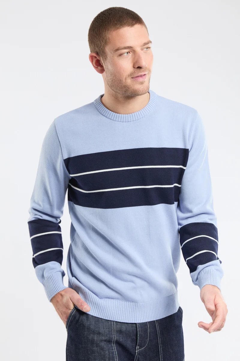 Pull bicolore - coton