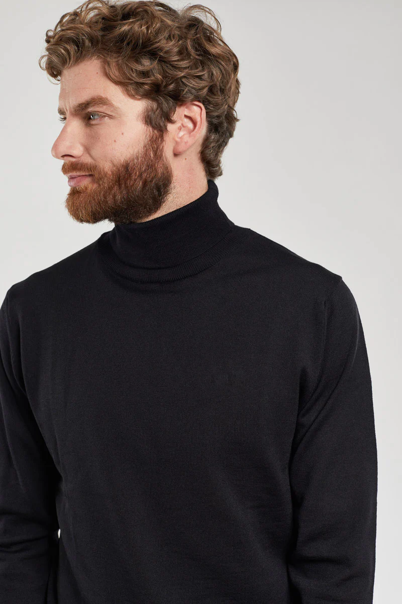 Pull col roulé Ferel - laine mérinos - Image 3