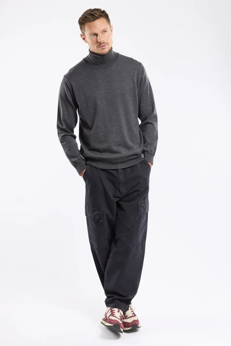 Pull col roulé - laine - Image 3