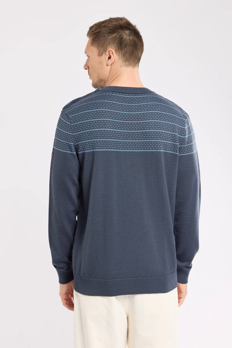 Pull marin jacquard - laine - Image 4