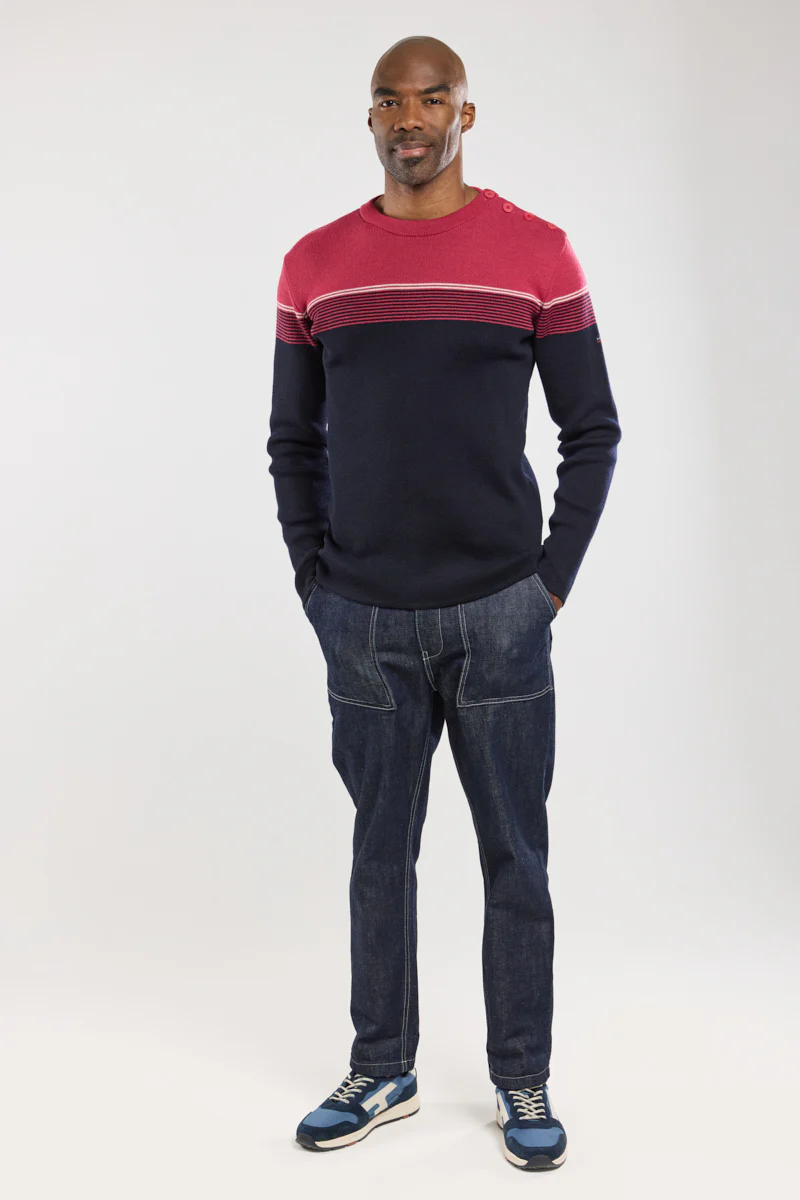 Pull marin rayé - laine - Image 5
