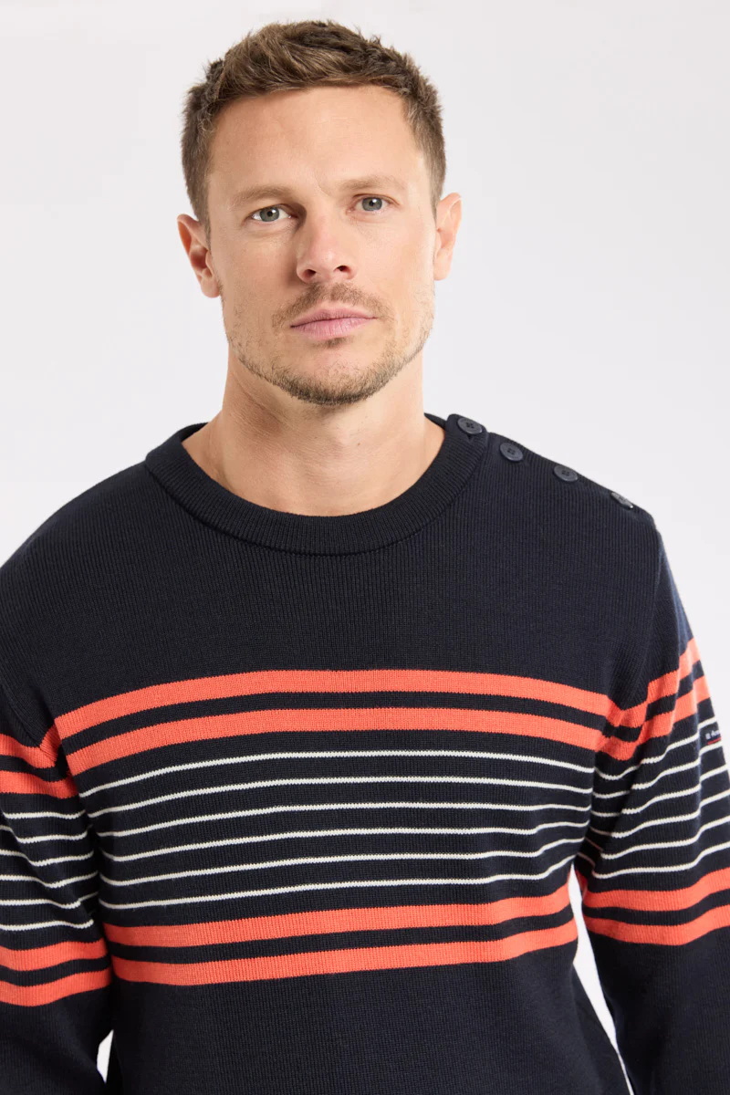 Pull marin rayé - laine - Image 2