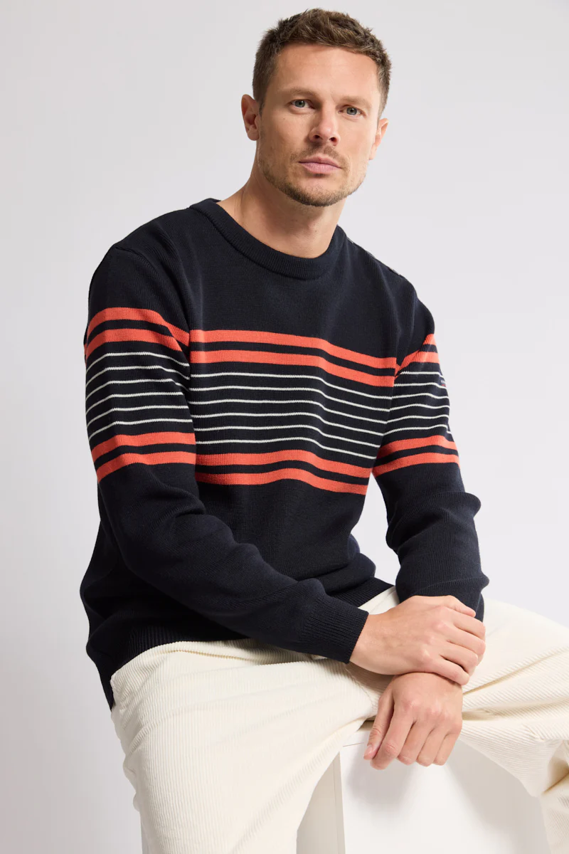Pull marin rayé - laine - Image 3