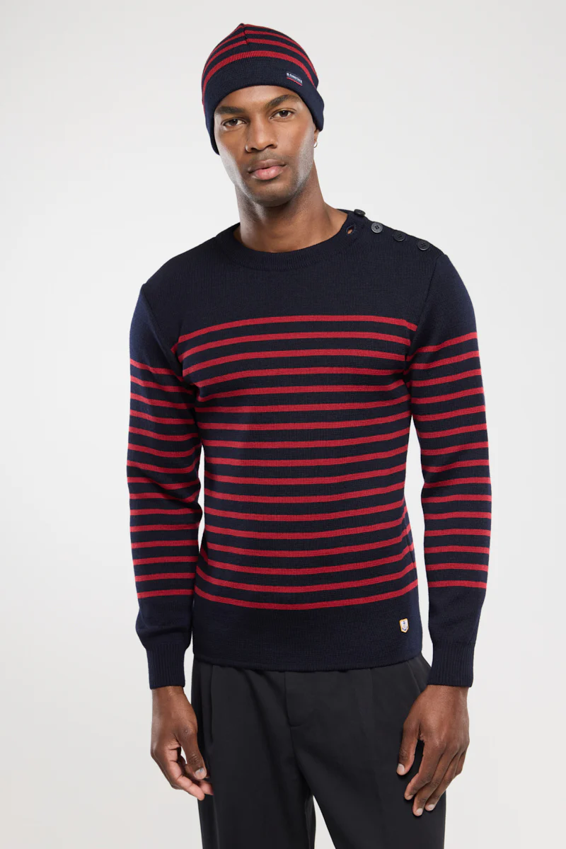 Pull marin rayé Molène - laine