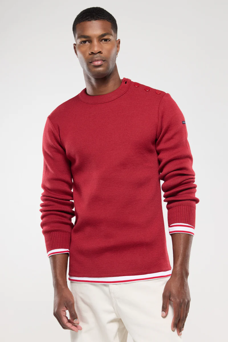 Pull marin uni Fouesnant - laine - Image 5