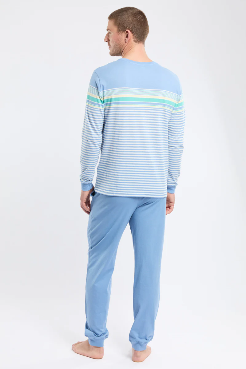 Pyjama homme manches longues - coton - Image 6