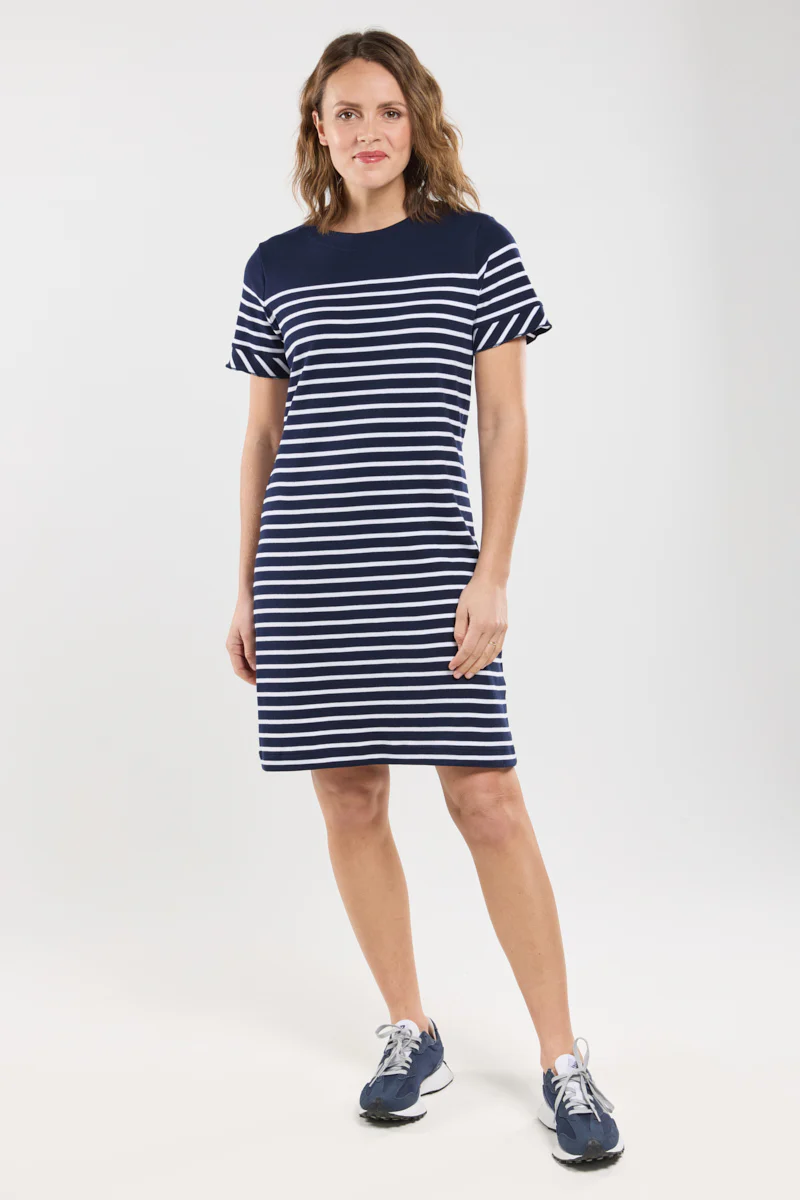 Robe rayée - coton léger - Image 4