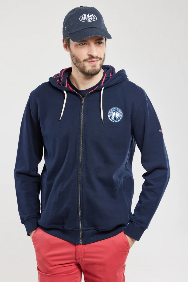 Sweat à capuche zippé - coton - Image 5