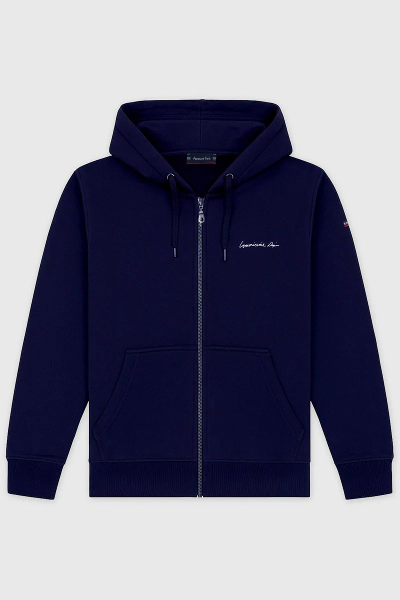 Sweat zippé mixte Commissaire Dupin - coton