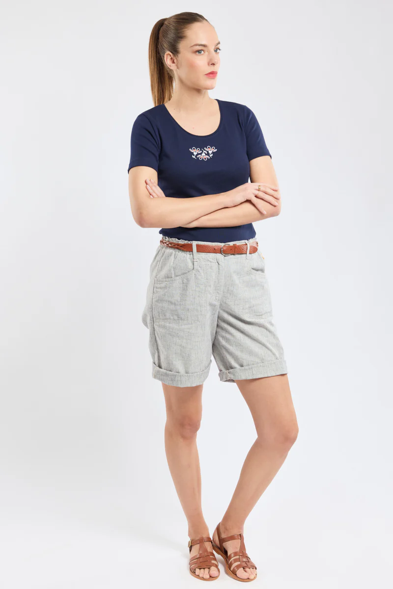 T-shirt fleur - coton léger - Image 3