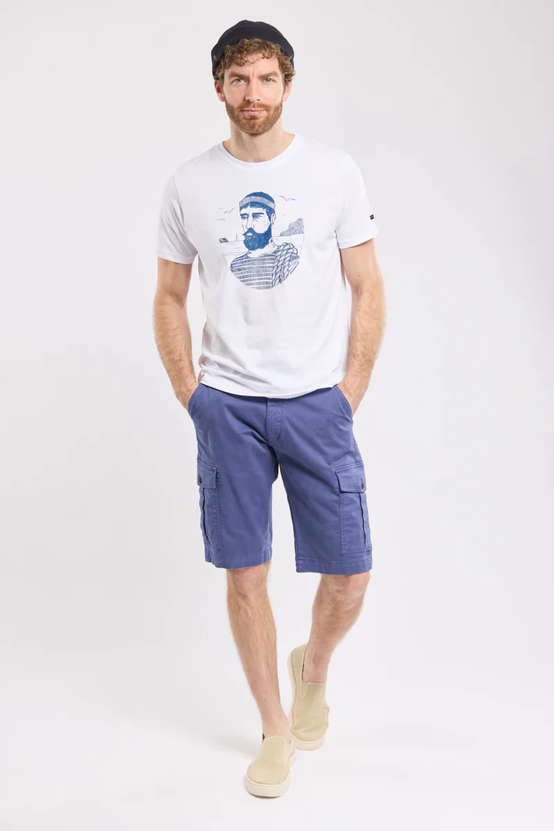 T-shirt marin - coton léger - Image 4