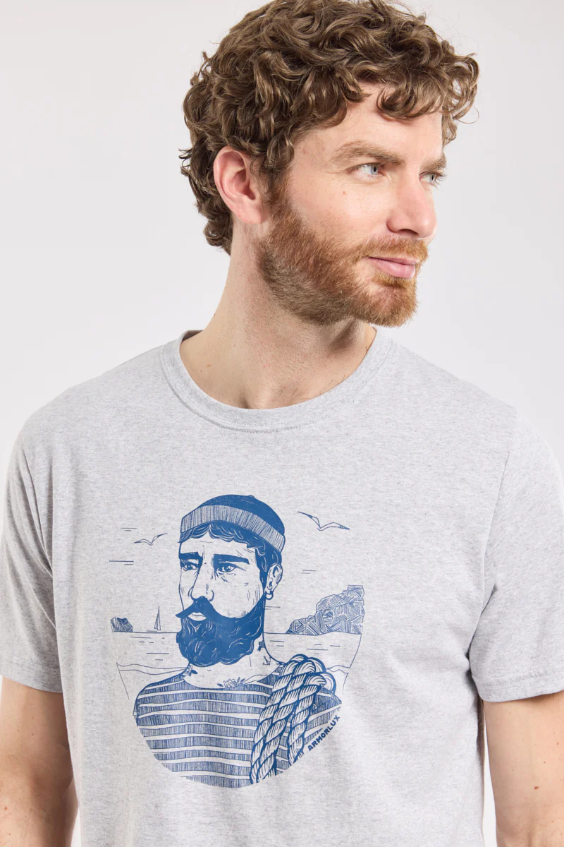 T-shirt marin - coton léger - Image 2
