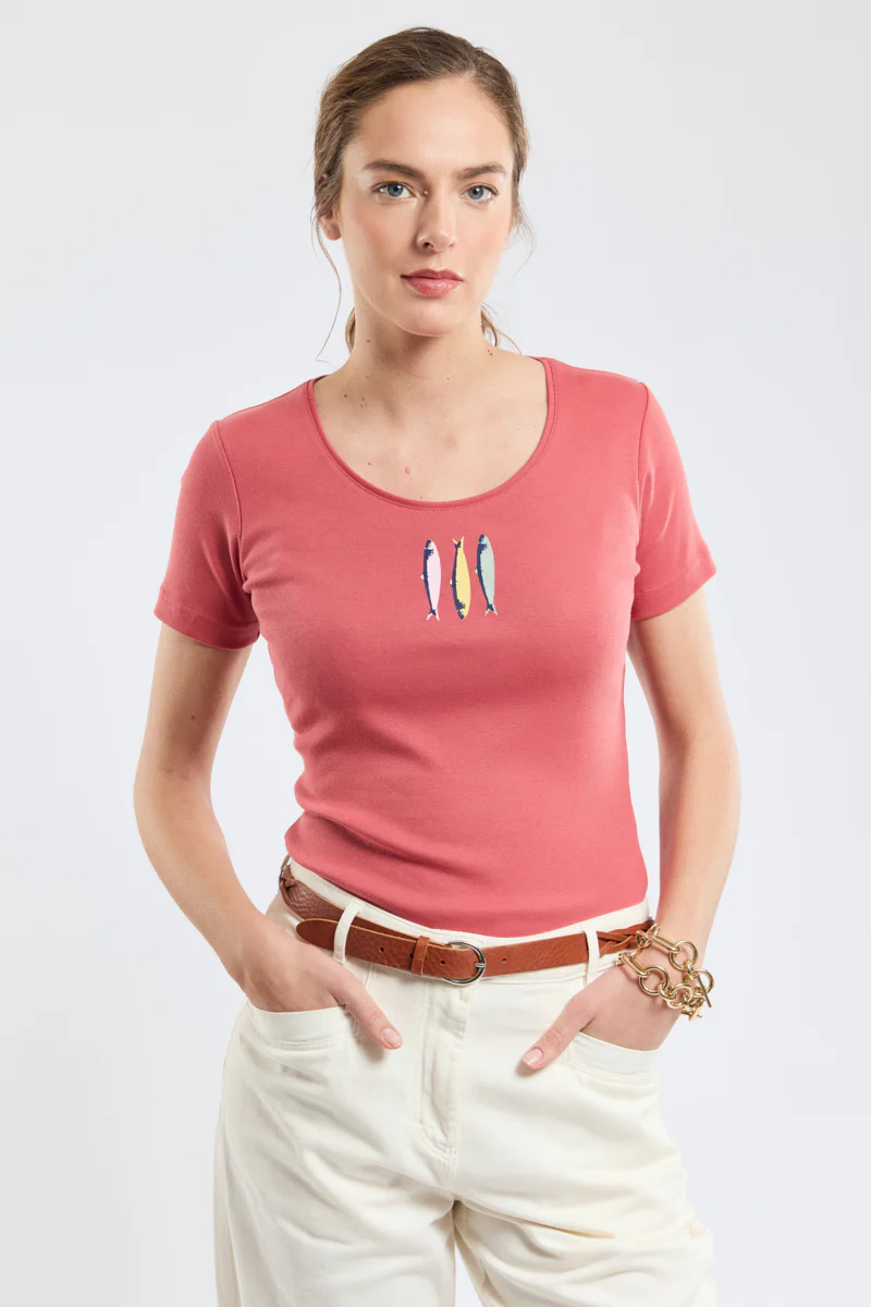 T-shirt sardines - coton léger - Image 3