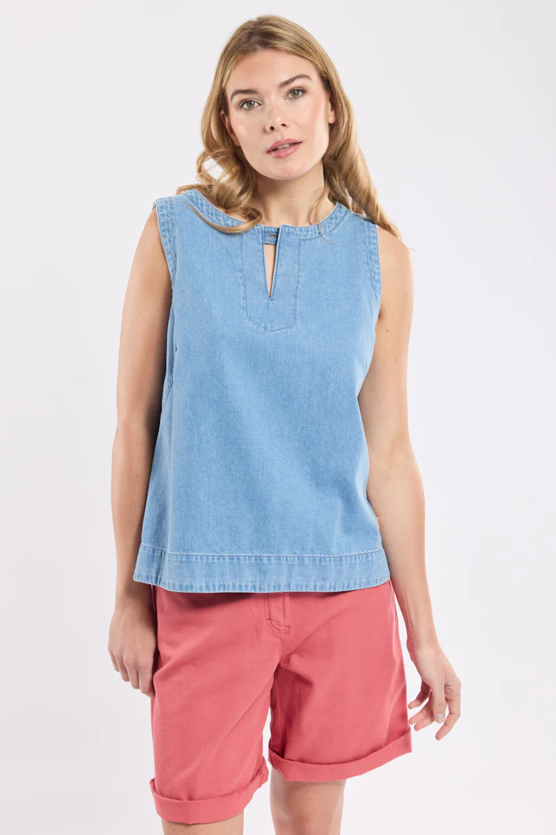 Top en denim - coton - Image 2
